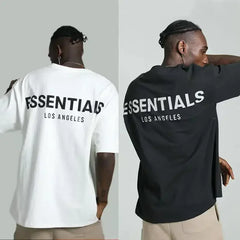 تي شيرت مطبوع من القطن الخالص 2023