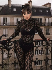 Summer Lace Bodysuit Pants Set Women's Fashion