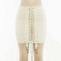 تنورة قصيرة كلاسيكية صيفية قوطية Y2K