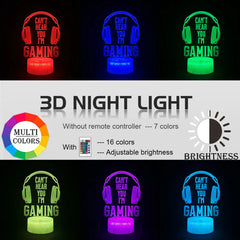 إعداد الألعاب LED ثلاثي الأبعاد بمصباح RGB