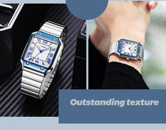 Roman Numeral Steel Watch