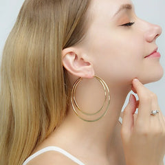 Big Hoop Large Circle Earrings