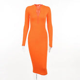 فستان ميدي بسحاب لا تنظر بعيدًا