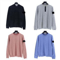 سويت شيرتات بطبعة بوصلة مطرزة لفصل الشتاء