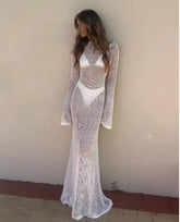 تونيك كروشيه للشاطئ، غطاء صيفي مثير