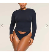 قميص جيرسي قطني بأكمام طويلة