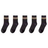 جوارب مخططة لفصل الخريف بطول متوسط