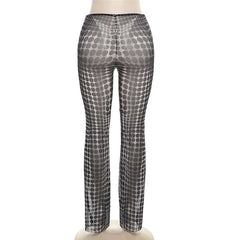 بنطال ضيق مطبوع عليه شعار So Persuasive