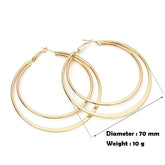 Big Hoop Large Circle Earrings