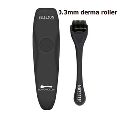 مجموعة نمو اللحية للرجال المكونة من 4 قطع مع زيت تعزيز النمو وبلسم بدون شطف ومشط