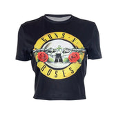 Guns N Roses Graphic Cropped Tee