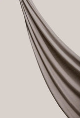 حجاب جيرسي كلاسيكي رمادي فاخر