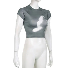 تي شيرت قصير برسومات Angel Glow