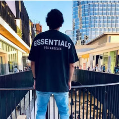 تي شيرت مطبوع من القطن الخالص 2023