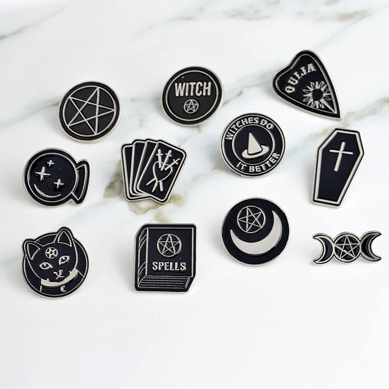 Black Moon Pins Badges