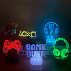 إعداد الألعاب LED ثلاثي الأبعاد بمصباح RGB
