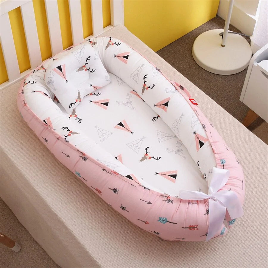 Removable Sleeping Nest for Baby Bed Crib