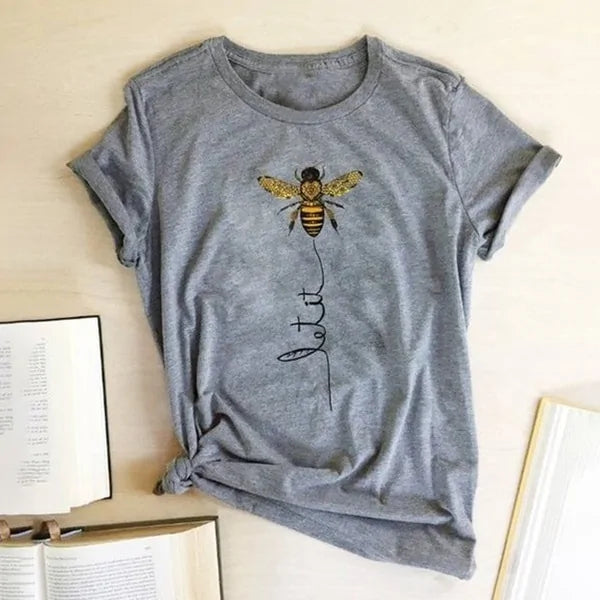 تي شيرت Bee Kind: تي شيرت جرافيكي للنساء من Hillbilly (2020)