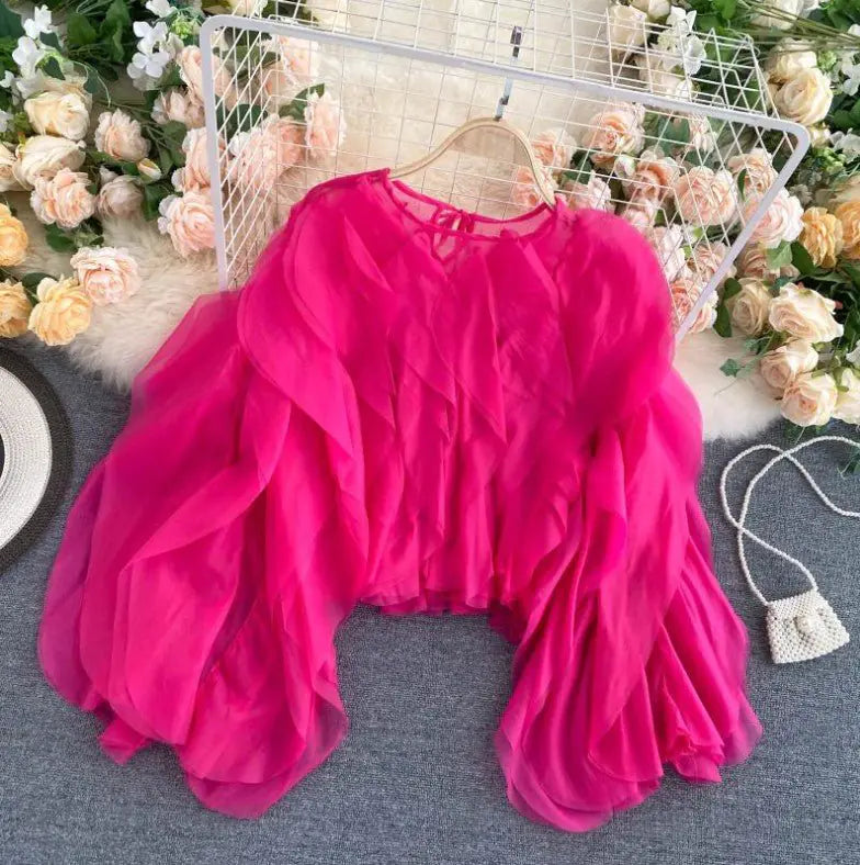 Multi Layer Ruffle Top