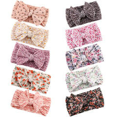 طباعة عصابة رأس من النايلون للبنات الصغيرات مع عقدة علوية