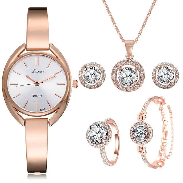 Rose Gold Quartz Wristwatches