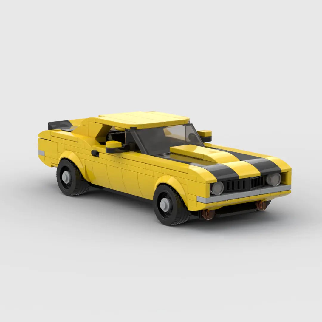 كتلة بناء سيارة سباق رياضية من طراز MOC Nostalgic Camaro Z28