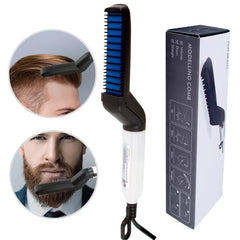 Multifunctional Hair Comb Beard Brush Straightener