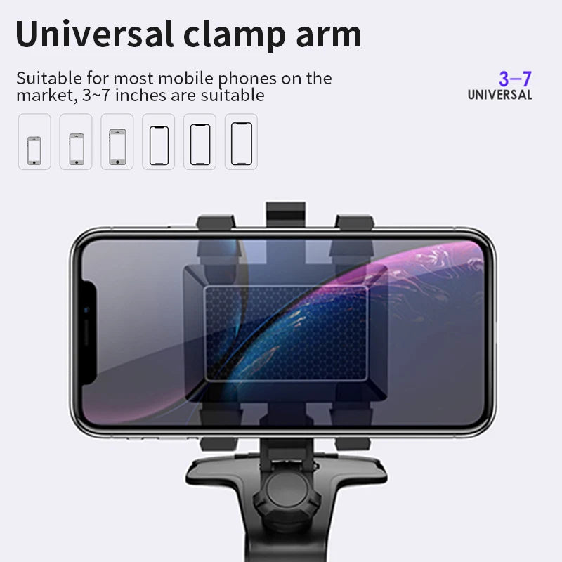 Rearview Mirror Phone Holder