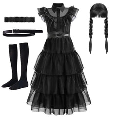 Black Long Skirt Gothic Cosplay