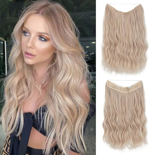 SARLA Synthetic Wave Clip-in Hair Extensions