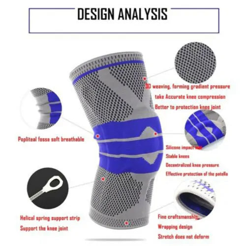 Silicone Spring Knee Brace Support