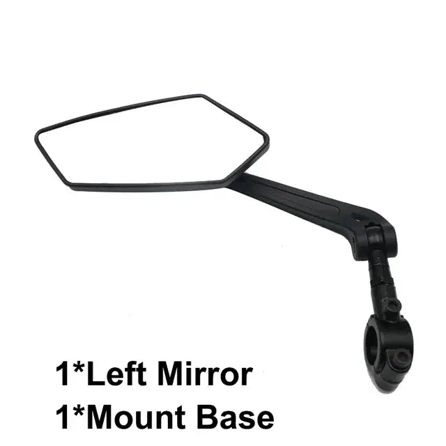 Wide-Range Bicycle Rear View Mirror