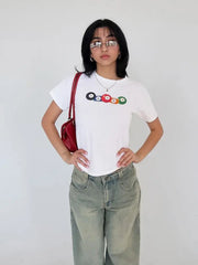 ملابس Y2k Clothing 90s Grunge Green Crop Top Retro Street Wear