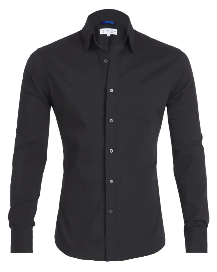 No-Iron Wrinkle-Free Oxford Stretch Zip Shirt