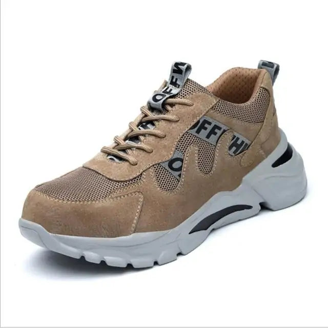 Men Steel Toe Outdoor Safety Work Shoes