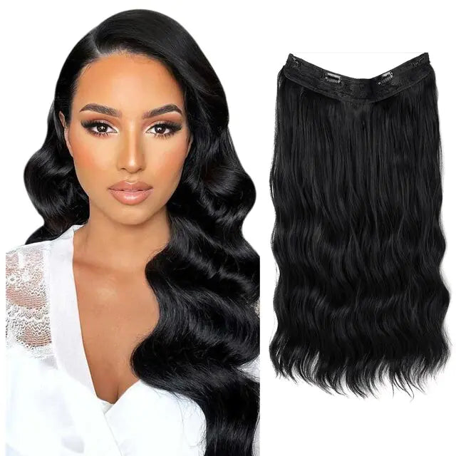 SARLA Synthetic Wave Clip-in Hair Extensions