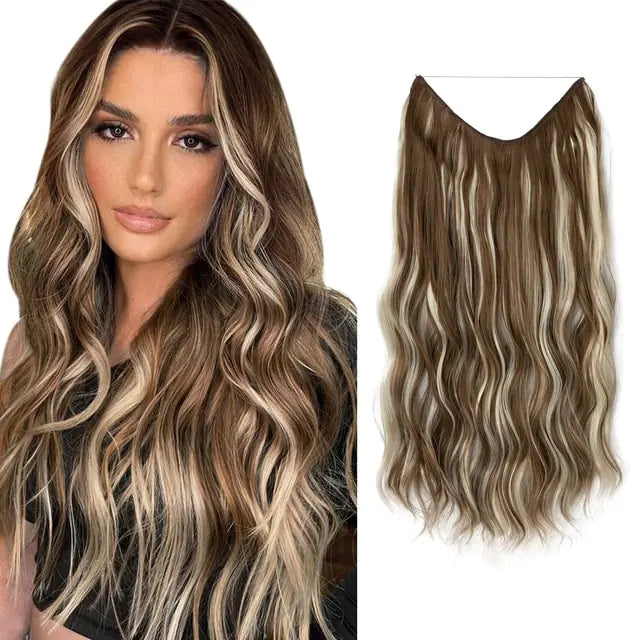 SARLA Synthetic Wave Clip-in Hair Extensions