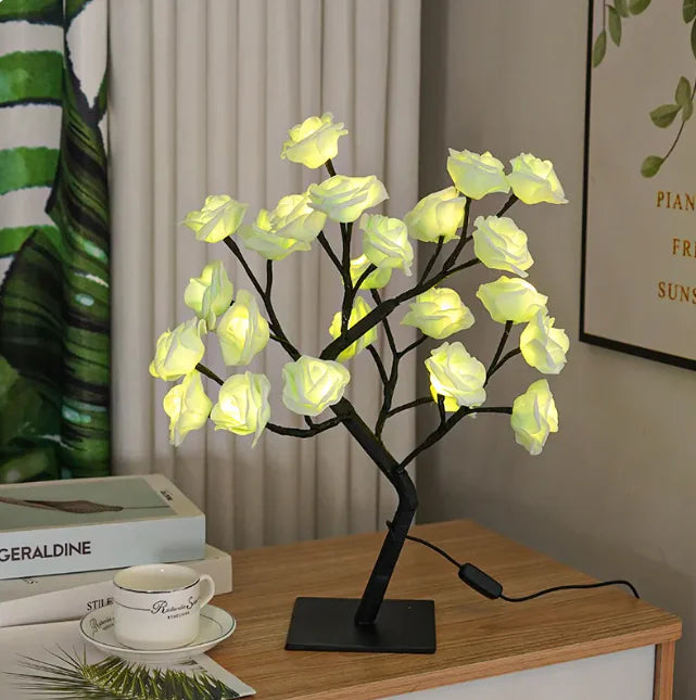 Romantic Rose Tree Lamp – Bedroom Decorative Light