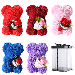 1/2pc 25cm Teddy Rose Bear with Bouquet