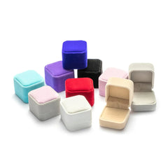 Wholesale Engagement Velvet Earring Ring Packaging Box