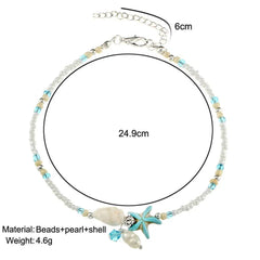 خلخال نجم البحر من خرز الصدف