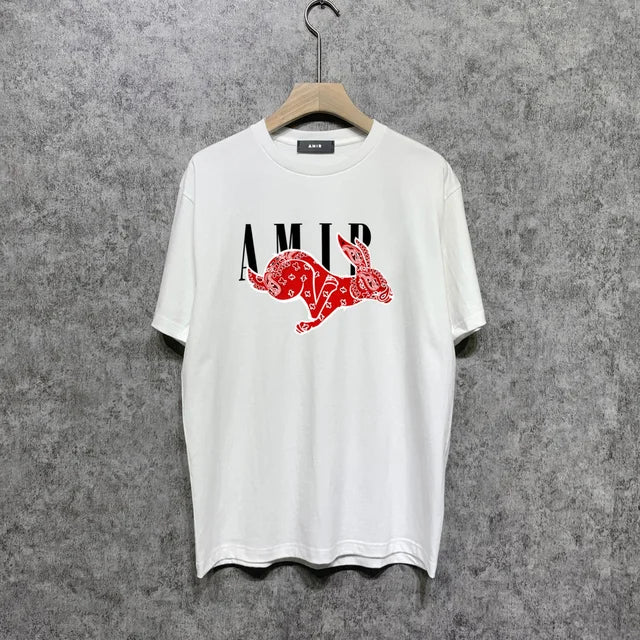 Short Sleeve Graffiti Letter Printed T-shirt