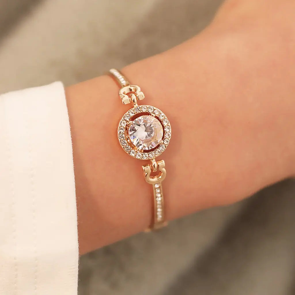 Rose Gold Quartz Wristwatches