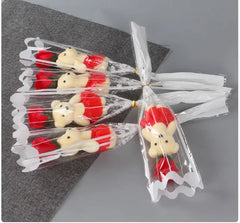 Single Bear Rose Soap Flower Christmas Gift