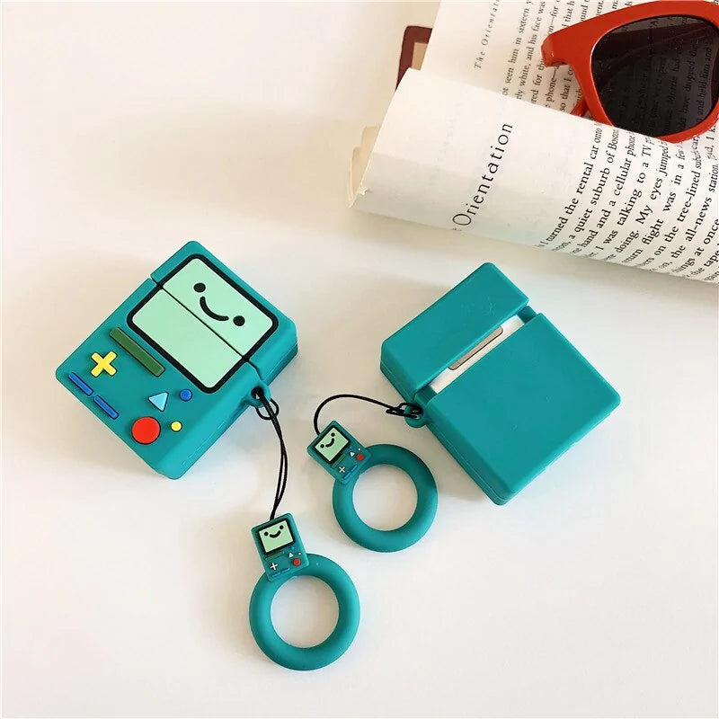 For AirPod 2 Case 3D Adventure Time Game Machine