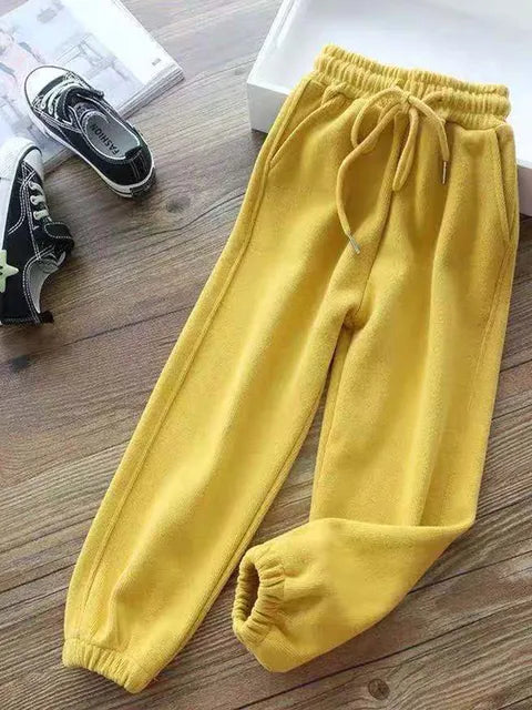 بنطلون ضيق سميك شتوي دافئ للنساء