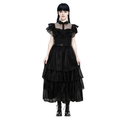 Black Long Skirt Gothic Cosplay