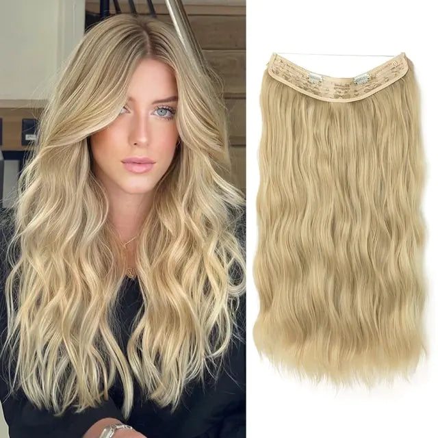 SARLA Synthetic Wave Clip-in Hair Extensions