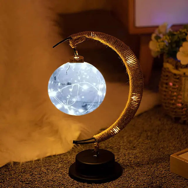 مصباح القمر ثلاثي الأبعاد LED