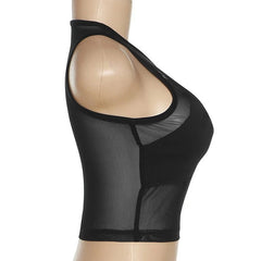 قميص داخلي قصير من قماش شبكي من Handful